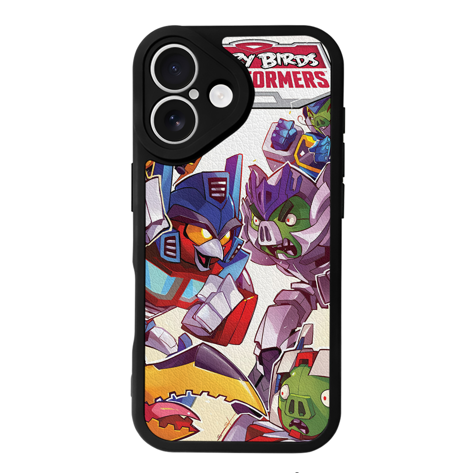 （画像用） Angry Birds アングリーバード 【iPhone 16シリーズ対応】シリコンスマホケース（レザー調） 材質：シリコン